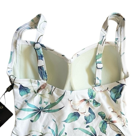 Bond-Eye Niptuck Tankini Swim Top Size 4 NWT Tropical Print Classic Multi Fit - Picture 4 of 10